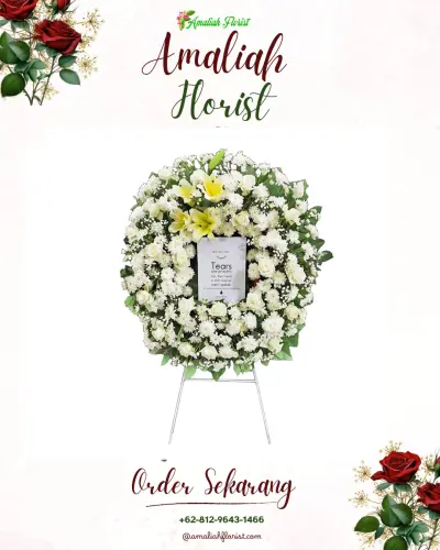 Krans Bunga Duka Cita di Permanu